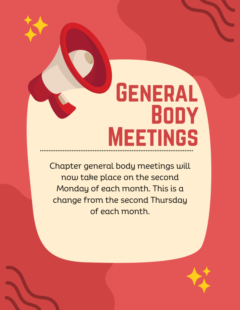 general body meetings